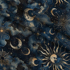 Gilded Night Sky Pattern 6 Minky Fabric — plush minky folded close-up preview (mv-minky-v1:lying)
