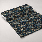 Gilded Night Sky Pattern 7 Minky Fabric — plush minky unrolled bolt preview (mv-minky-v1:bolt)
