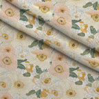 Gilded Peonies Pattern 1 Minky Fabric — plush minky folded close-up preview (mv-minky-v1:lying)