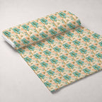 Gilded Peonies Pattern 16 Minky Fabric — plush minky unrolled bolt preview (mv-minky-v1:bolt)