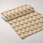 Gilded Peonies Pattern 4 Minky Fabric — plush minky unrolled bolt preview (mv-minky-v1:bolt)