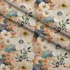 Gilded Peonies Pattern 8 Minky Fabric — plush minky folded close-up preview (mv-minky-v1:lying)