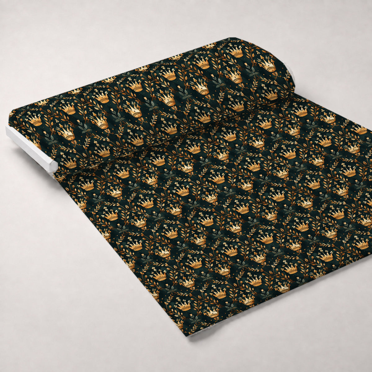 Gilded Regalia Pattern 2 Minky Fabric — plush minky unrolled bolt preview (mv-minky-v1:bolt)