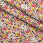 Gilded Rose Parade Pattern 10 Minky Fabric — plush minky folded close-up preview (mv-minky-v1:lying)