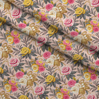 Gilded Rose Parade Pattern 11 Minky Fabric — plush minky folded close-up preview (mv-minky-v1:lying)