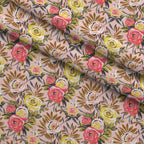 Gilded Rose Parade Pattern 3 Minky Fabric — plush minky folded close-up preview (mv-minky-v1:lying)