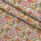 Gilded Rose Parade Pattern 4 Minky Fabric — plush minky folded close-up preview (mv-minky-v1:lying)