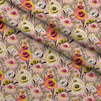Gilded Rose Parade Pattern 9 Minky Fabric — plush minky folded close-up preview (mv-minky-v1:lying)