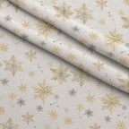 Gilded Snowfall Pattern 2 Minky Fabric — plush minky folded close-up preview (mv-minky-v1:lying)