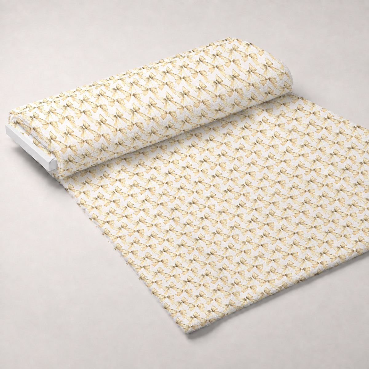 Gilded Snowfall Pattern 7 Minky Fabric — plush minky unrolled bolt preview (mv-minky-v1:bolt)