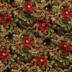 Gilded Tartan Blooms Pattern 10 Minky Fabric — plush minky folded close-up preview (mv-minky-v1:lying)