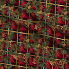 Gilded Tartan Blooms Pattern 4 Minky Fabric — plush minky folded close-up preview (mv-minky-v1:lying)