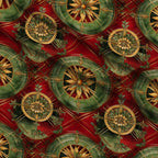 Gilded Tartan Blooms Pattern 7 Minky Fabric — plush minky folded close-up preview (mv-minky-v1:lying)