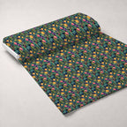 Gilded Twilight Blooms Pattern 20 Minky Fabric — plush minky unrolled bolt preview (mv-minky-v1:bolt)