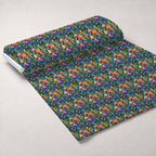 Gilded Twilight Blooms Pattern 8 Minky Fabric — plush minky unrolled bolt preview (mv-minky-v1:bolt)