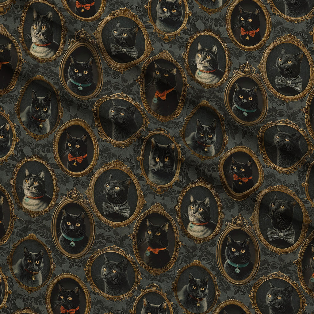 Gilded Whiskers Pattern 3 Minky Fabric — plush minky folded close-up preview (mv-minky-v1:lying)