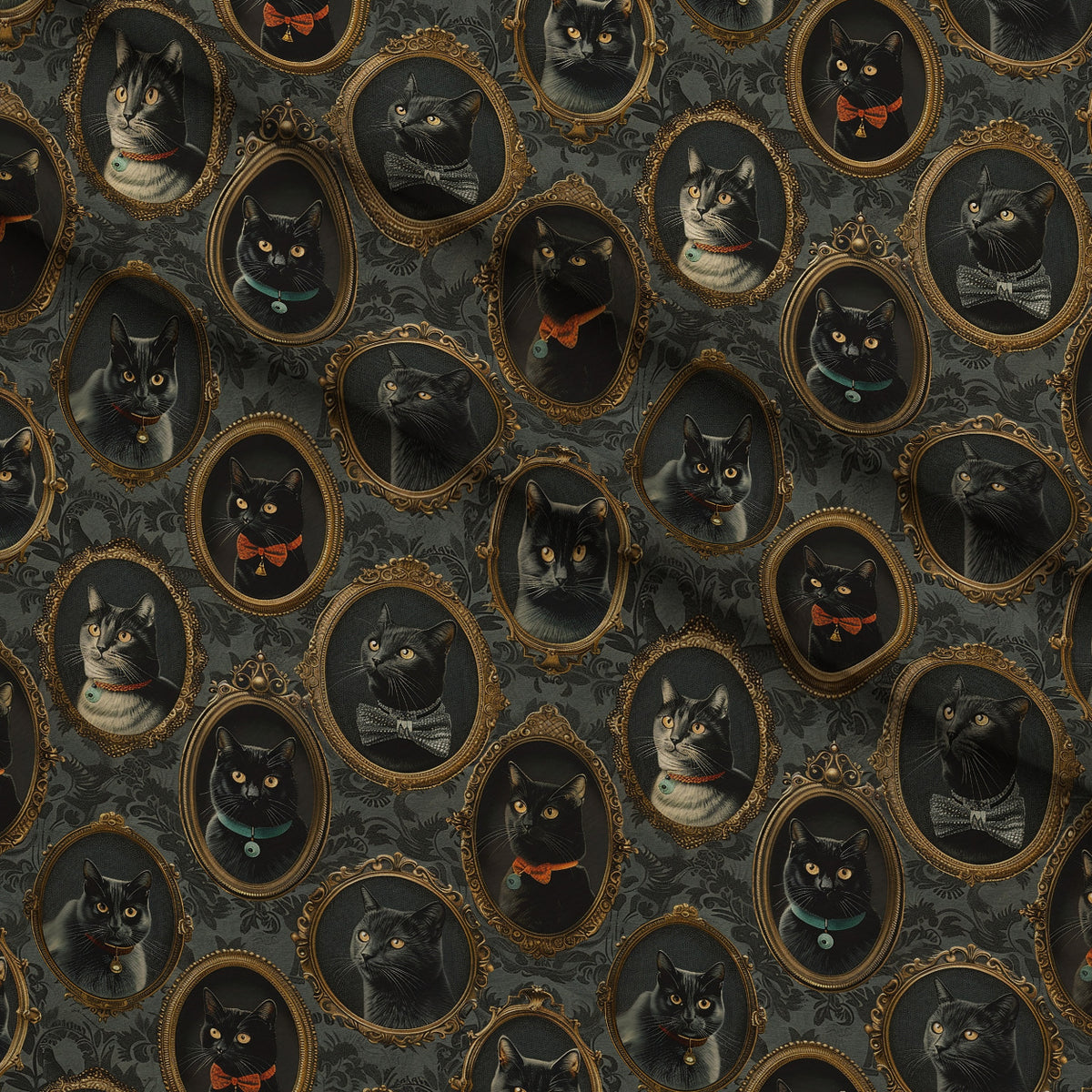 Gilded Whiskers Pattern 3 Minky Fabric — plush minky folded close-up preview (mv-minky-v1:lying)