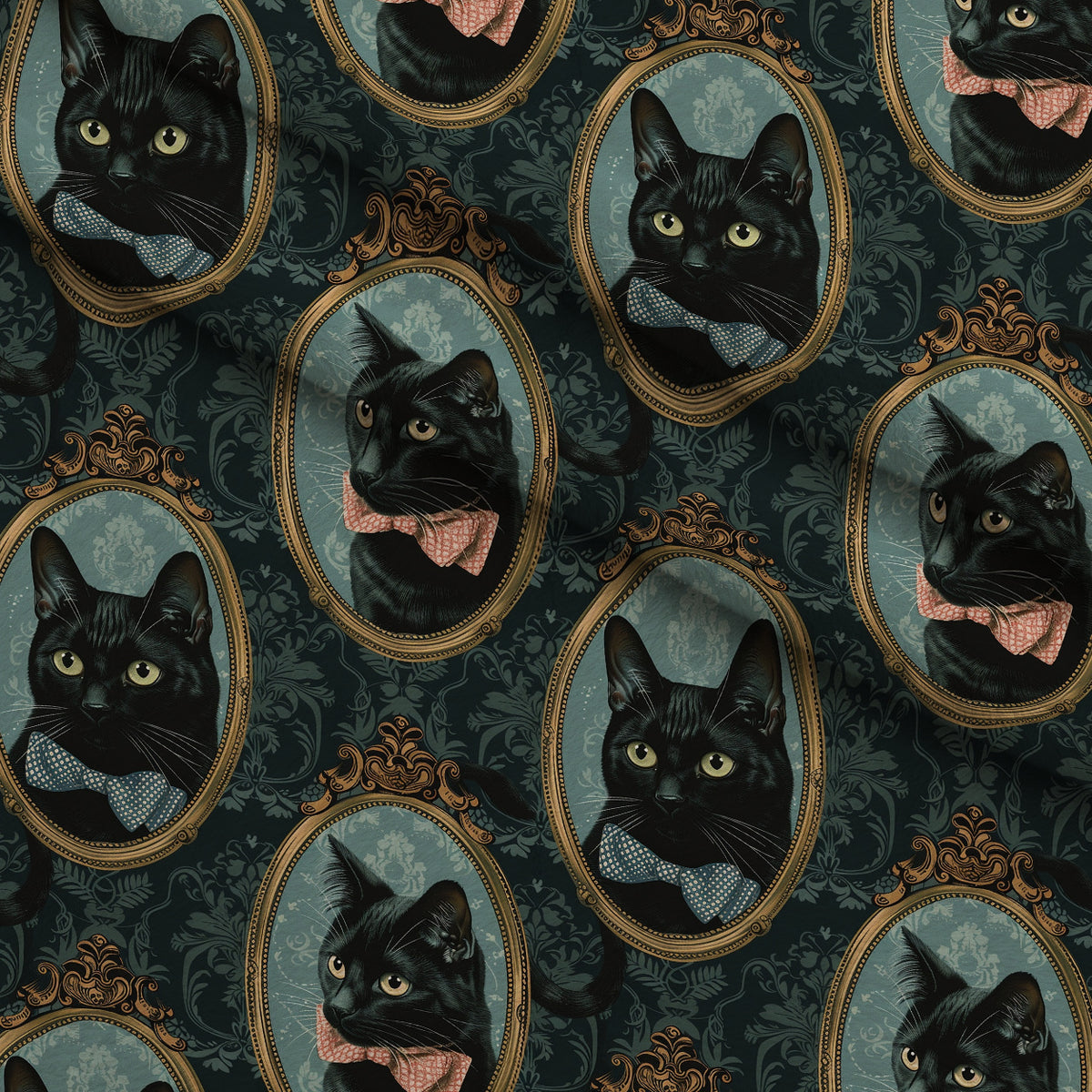 Gilded Whiskers Pattern 7 Minky Fabric — plush minky folded close-up preview (mv-minky-v1:lying)