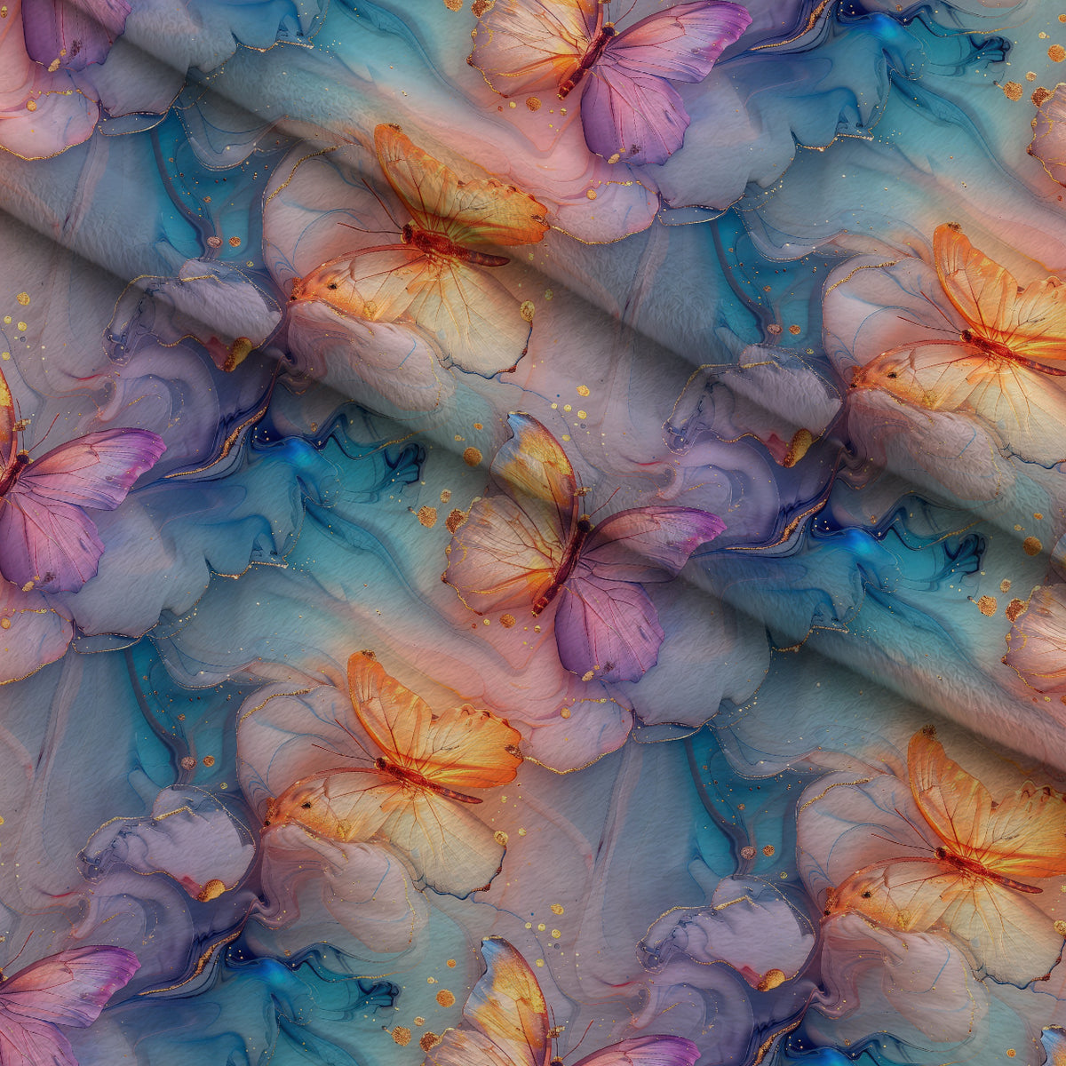 Gilded Wings Pattern 10 Minky Fabric — plush minky folded close-up preview (mv-minky-v1:lying)
