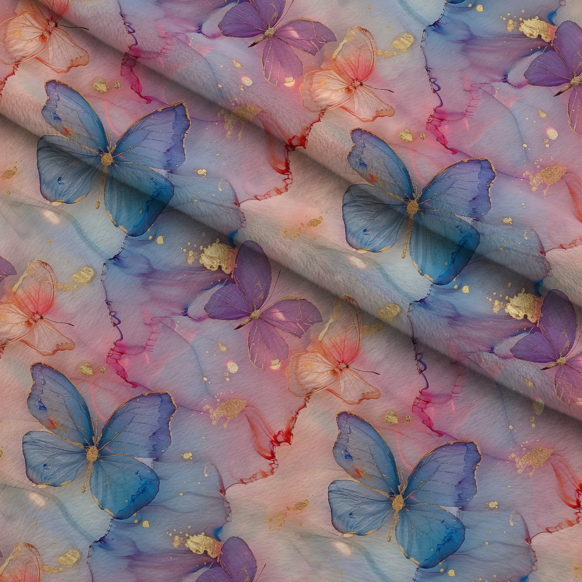 Gilded Wings Pattern 11 Minky Fabric — plush minky folded close-up preview (mv-minky-v1:lying)