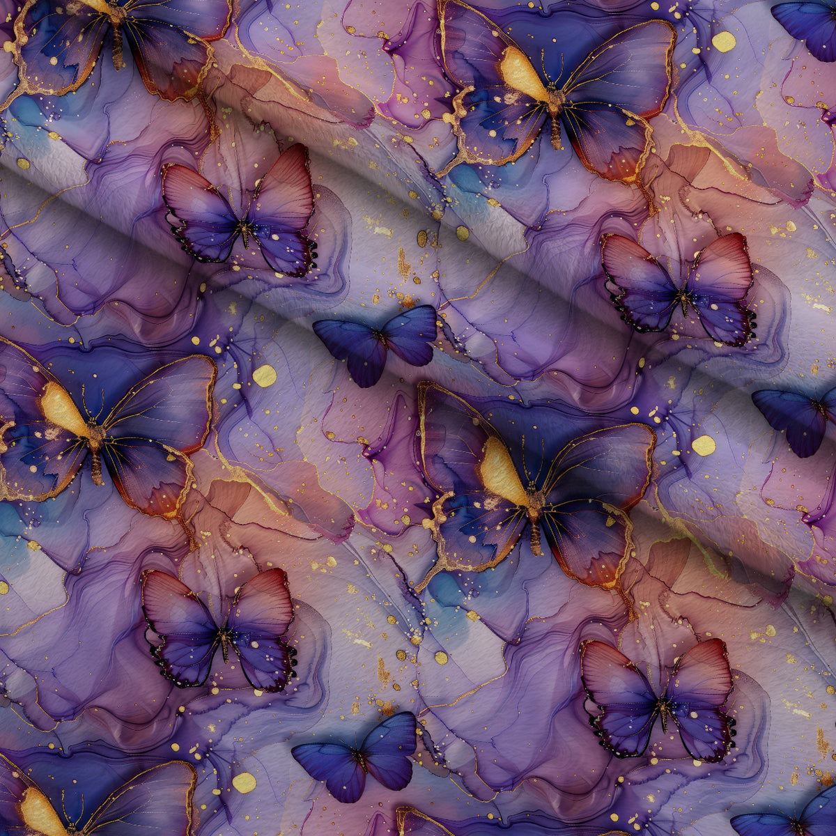 Gilded Wings Pattern 12 Minky Fabric — plush minky folded close-up preview (mv-minky-v1:lying)
