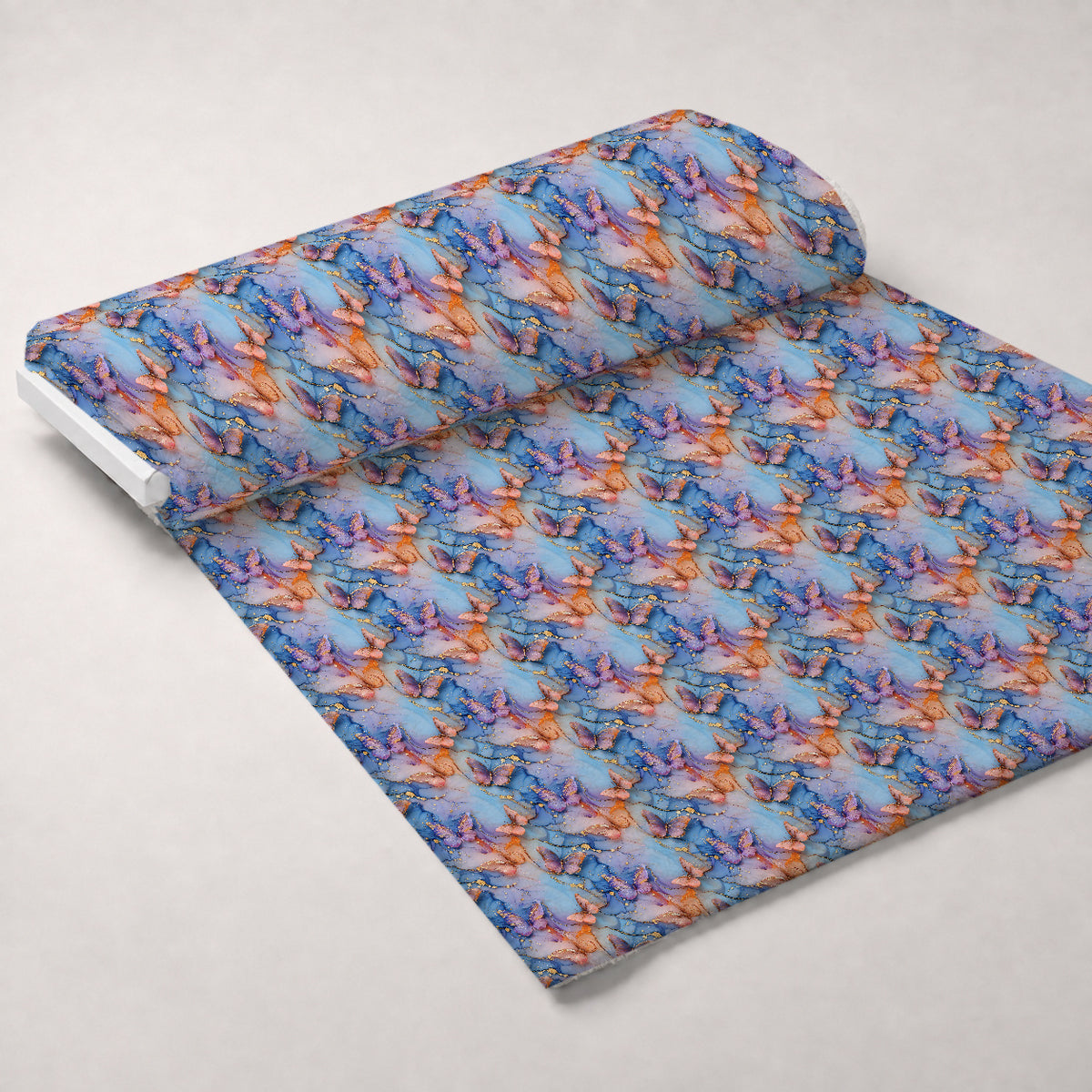 Gilded Wings Pattern 2 Minky Fabric — plush minky unrolled bolt preview (mv-minky-v1:bolt)