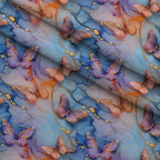 Gilded Wings Pattern 2 Minky Fabric — plush minky folded close-up preview (mv-minky-v1:lying)