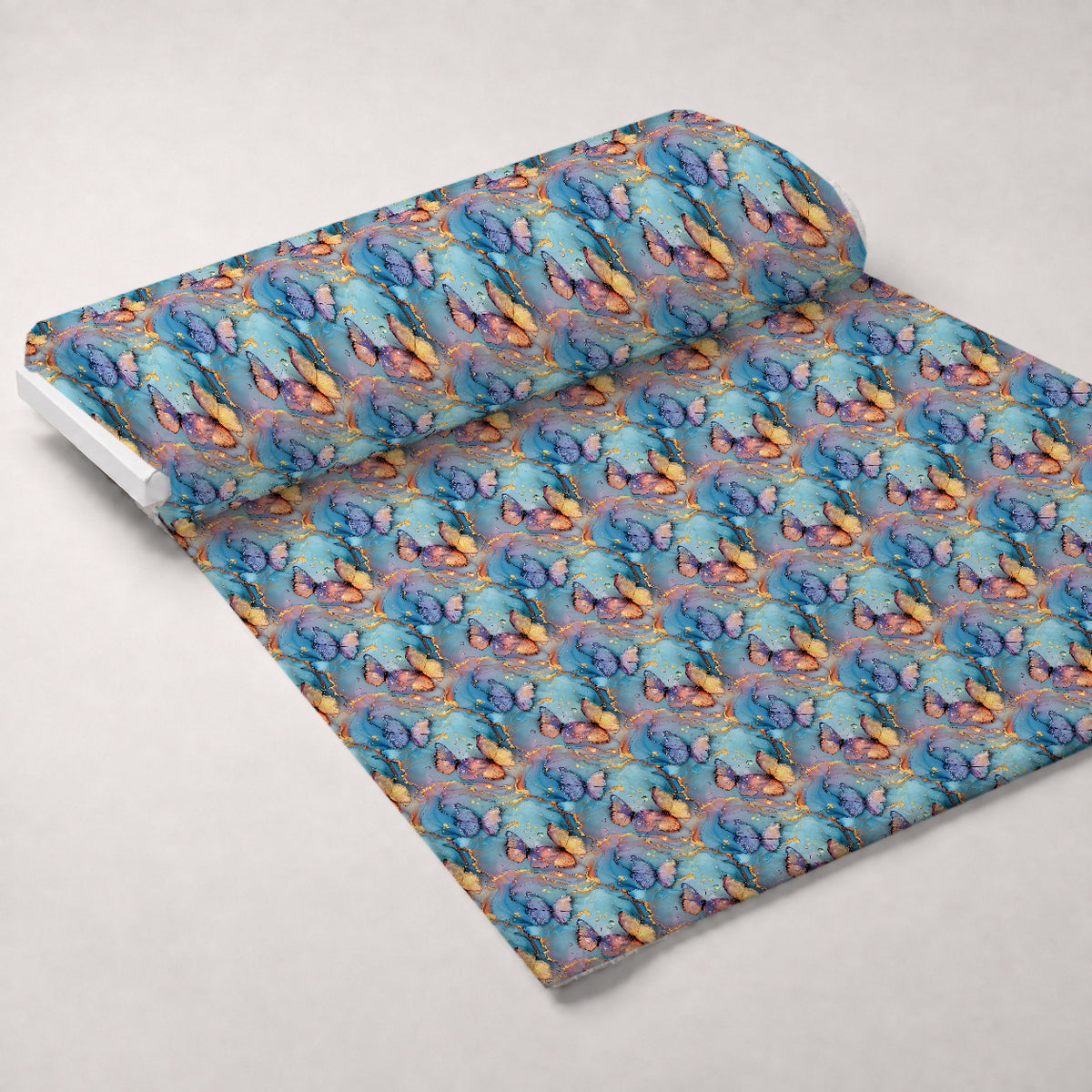 Gilded Wings Pattern 5 Minky Fabric — plush minky unrolled bolt preview (mv-minky-v1:bolt)