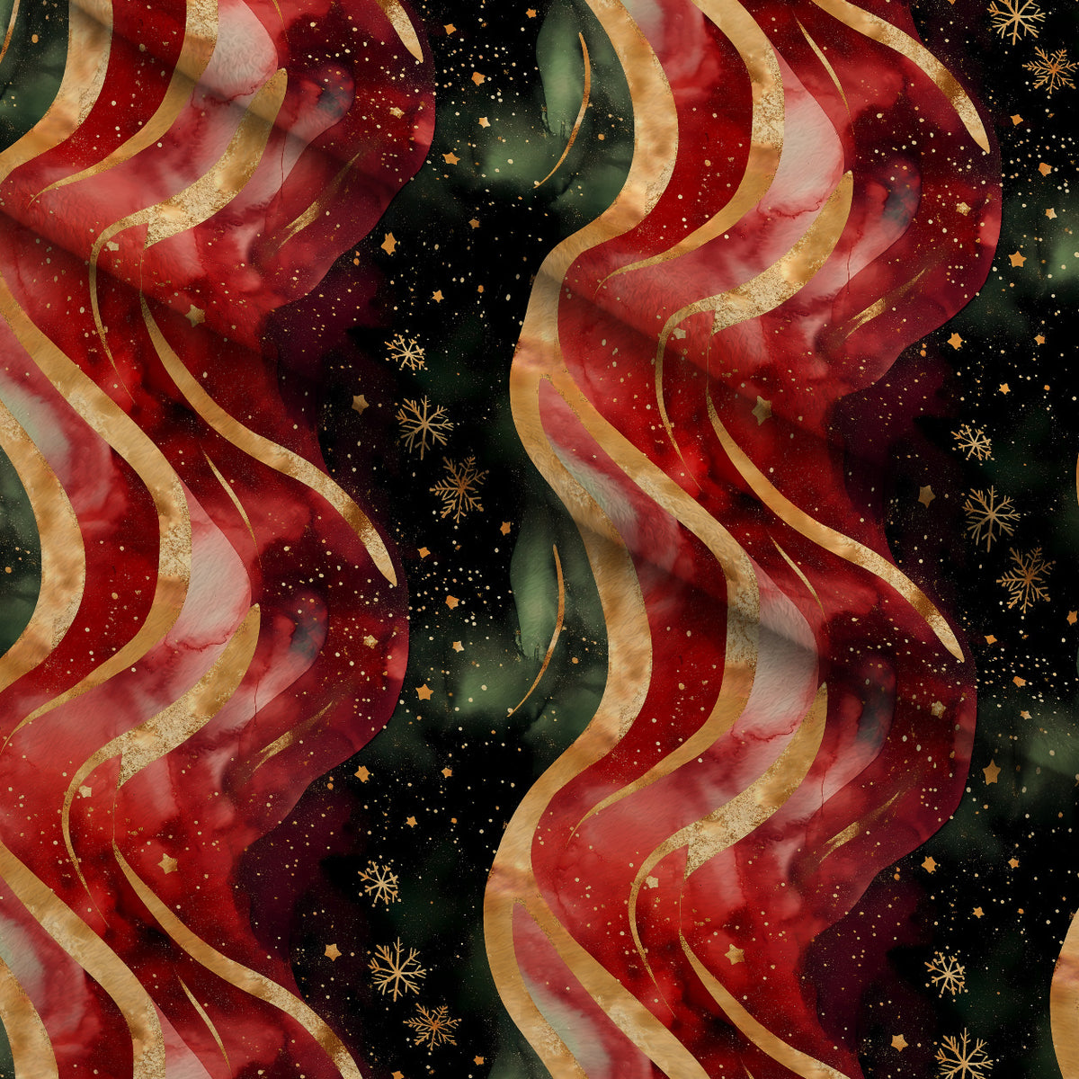 Gilded Winter Lights Pattern 11 Minky Fabric — plush minky folded close-up preview (mv-minky-v1:lying)