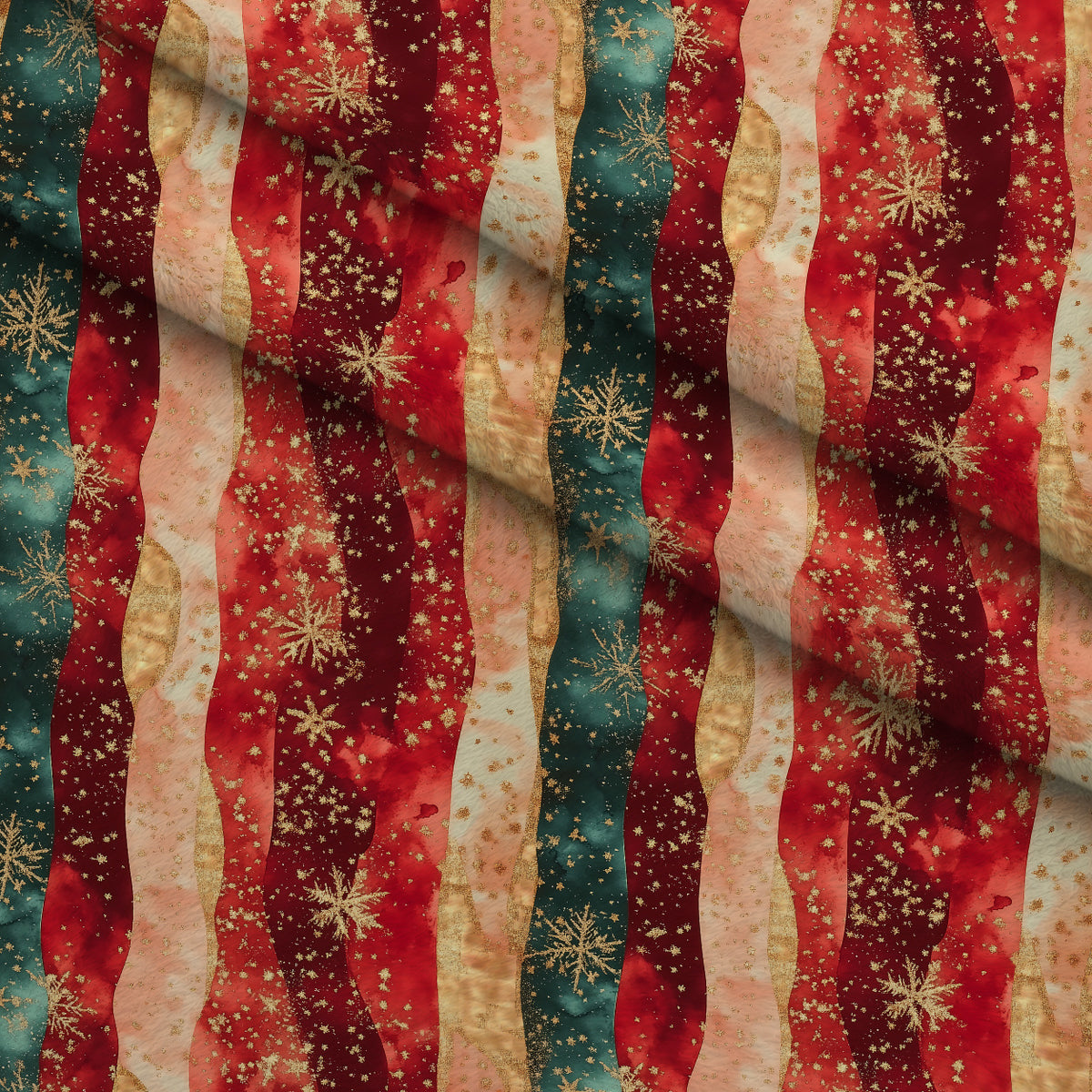 Gilded Winter Lights Pattern 13 Minky Fabric — plush minky folded close-up preview (mv-minky-v1:lying)