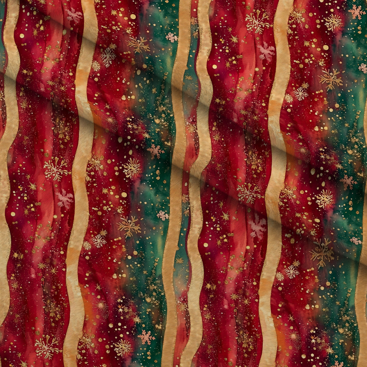 Gilded Winter Lights Pattern 14 Minky Fabric — plush minky folded close-up preview (mv-minky-v1:lying)