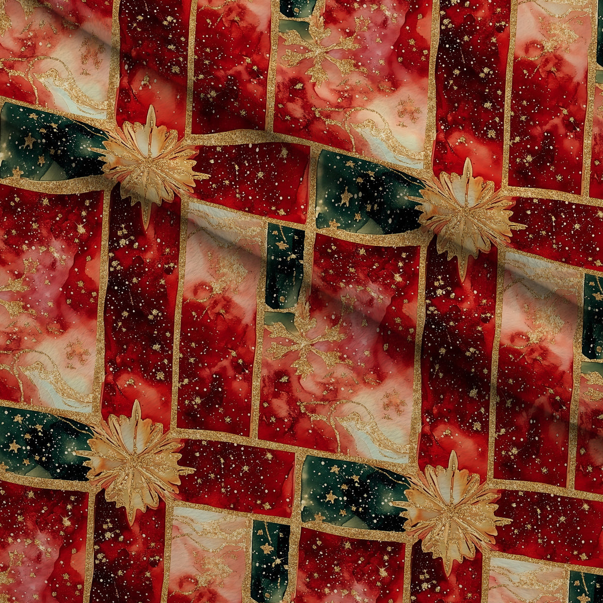 Gilded Winter Lights Pattern 16 Minky Fabric — plush minky folded close-up preview (mv-minky-v1:lying)