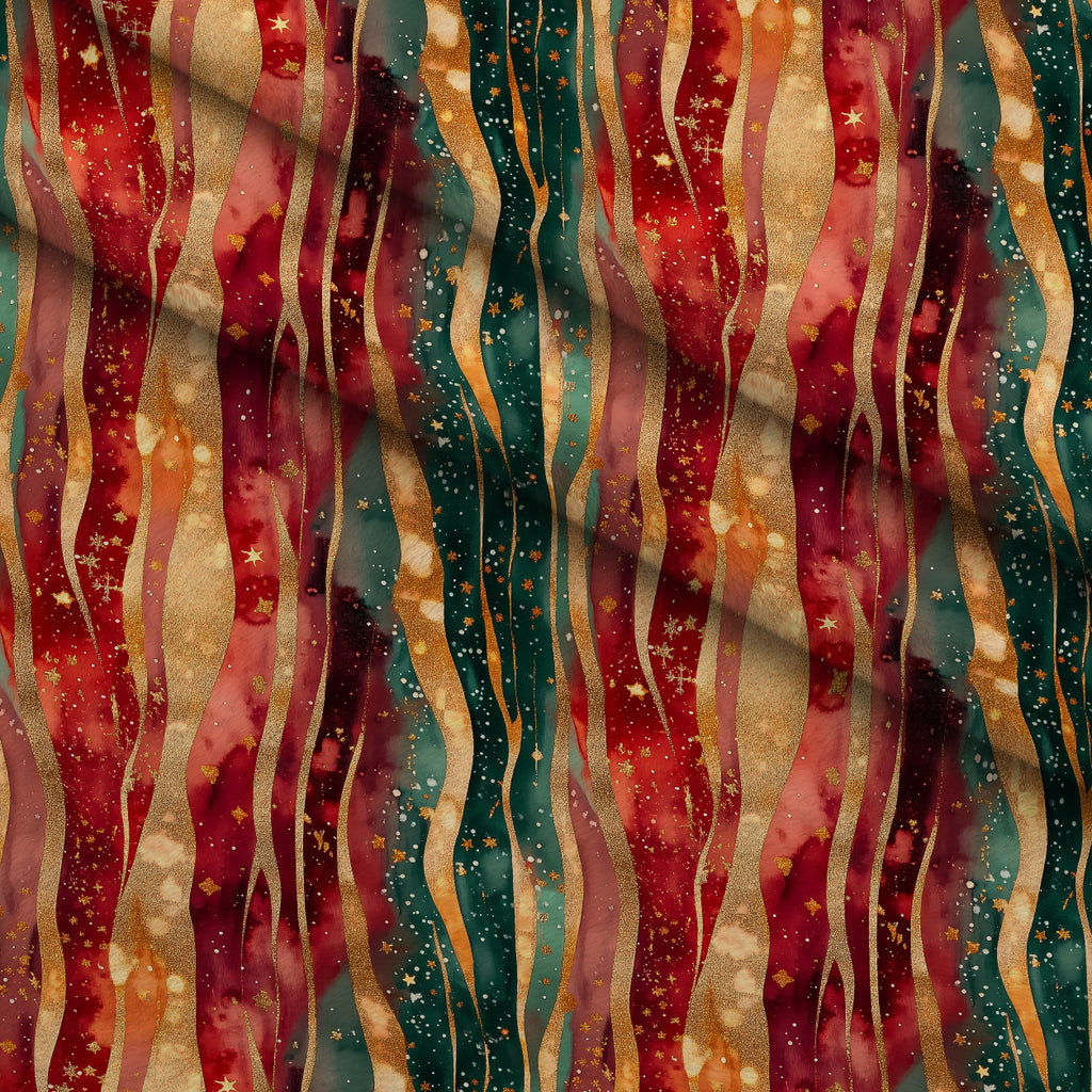 Gilded Winter Lights Pattern 7 Minky Fabric — plush minky folded close-up preview (mv-minky-v1:lying)
