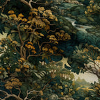 Gilded Woodland Pattern 10 Minky Fabric — plush minky folded close-up preview (mv-minky-v1:lying)