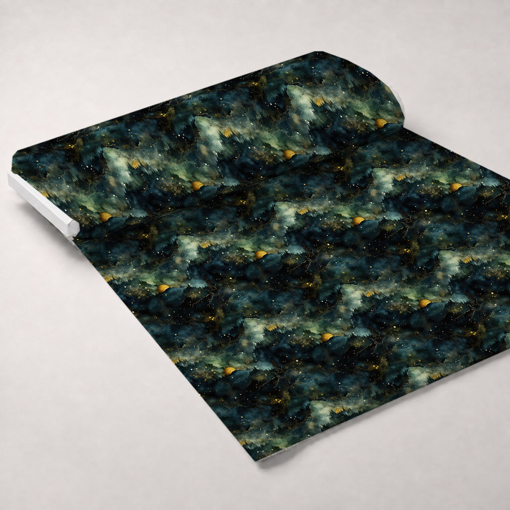Gilded Woodland Pattern 4 Minky Fabric — plush minky unrolled bolt preview (mv-minky-v1:bolt)