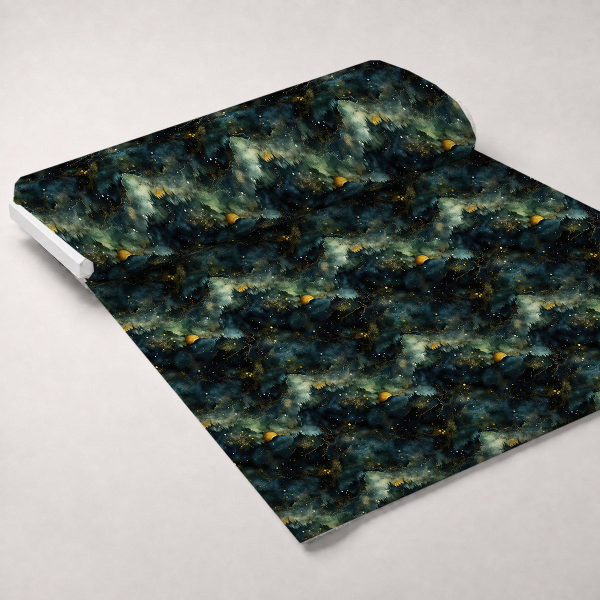 Gilded Woodland Pattern 4 Minky Fabric — plush minky unrolled bolt preview (mv-minky-v1:bolt)