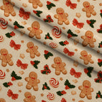 Gingerbread Candy Workshop Pattern 11 Minky Fabric — plush minky folded close-up preview (mv-minky-v1:lying)