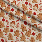Gingerbread Candy Workshop Pattern 6 Minky Fabric — plush minky folded close-up preview (mv-minky-v1:lying)