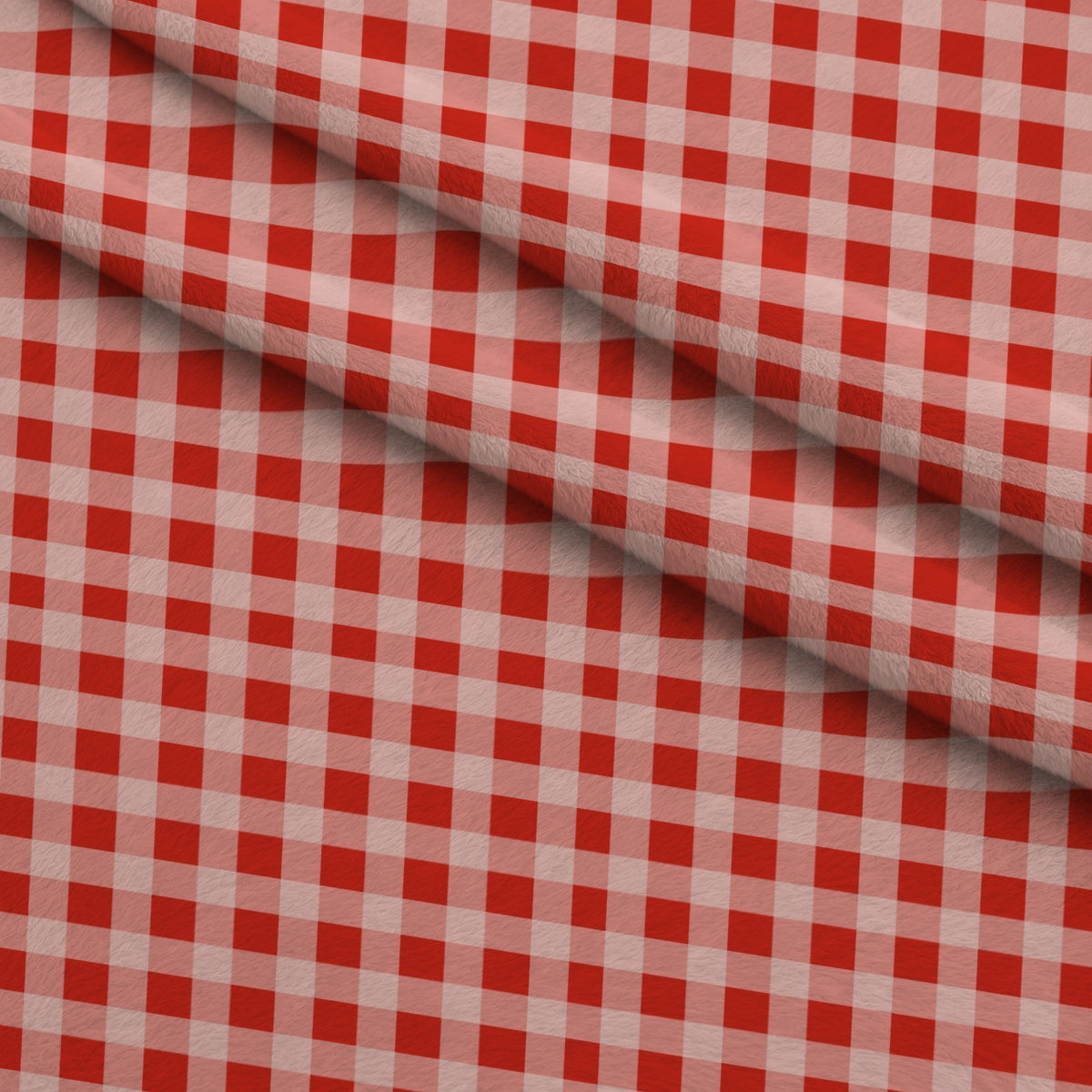 Gingham Fawns Pattern 1 Minky Fabric — plush minky folded close-up preview (mv-minky-v1:lying)