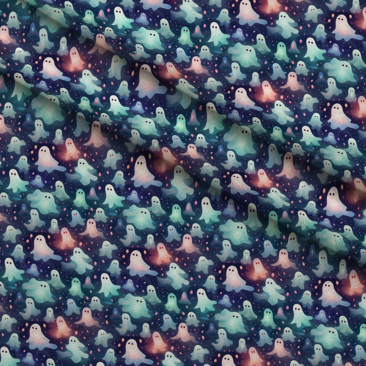 Glowing Ghosts Pattern 12 Minky Fabric — plush minky folded close-up preview (mv-minky-v1:lying)