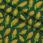 Golden Maize Pattern 22 Minky Fabric — plush minky folded close-up preview (mv-minky-v1:lying)