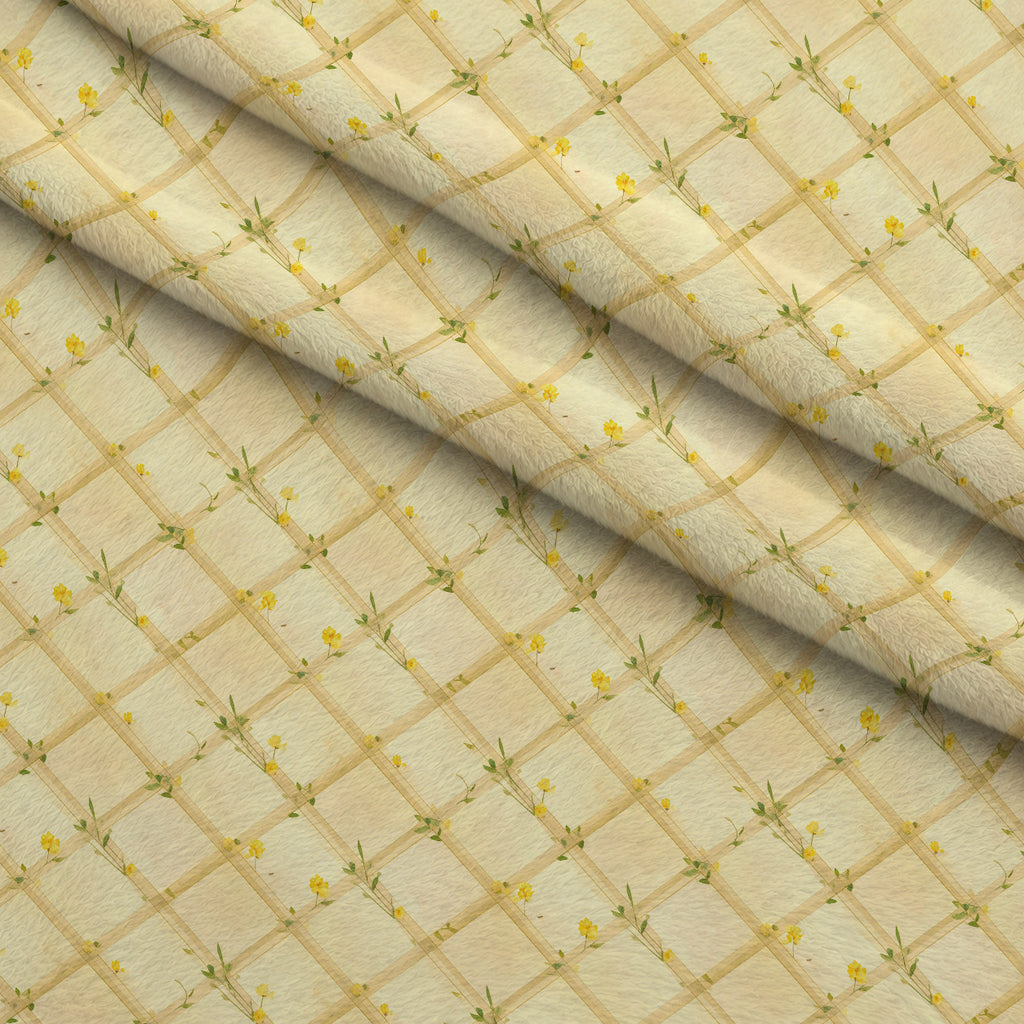 Golden Meadow Whispers Pattern 10 Minky Fabric — plush minky folded close-up preview (mv-minky-v1:lying)
