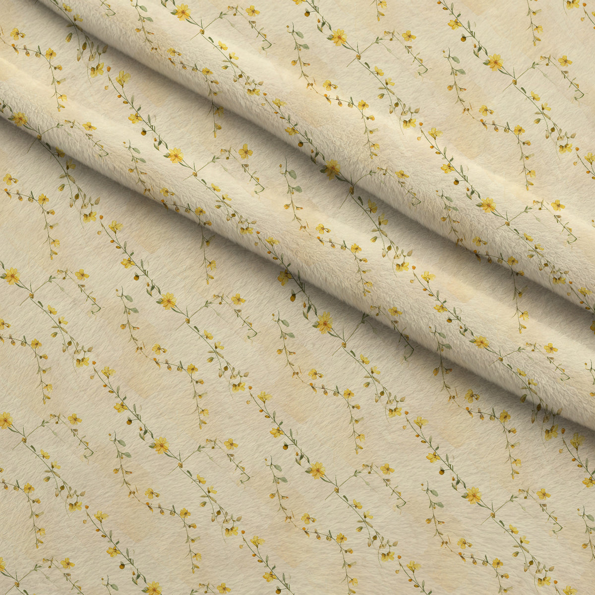 Golden Meadow Whispers Pattern 17 Minky Fabric — plush minky folded close-up preview (mv-minky-v1:lying)