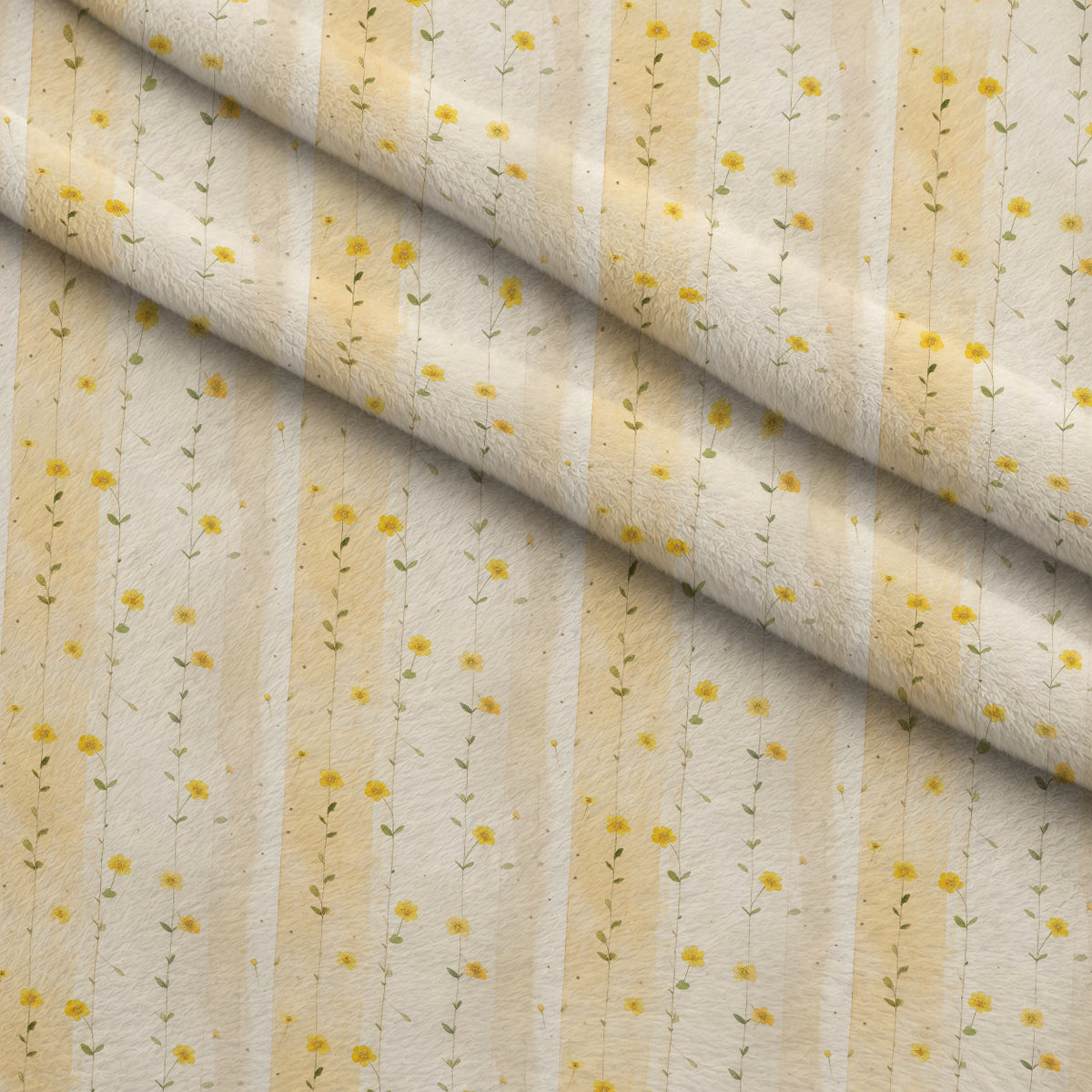 Golden Meadow Whispers Pattern 7 Minky Fabric — plush minky folded close-up preview (mv-minky-v1:lying)