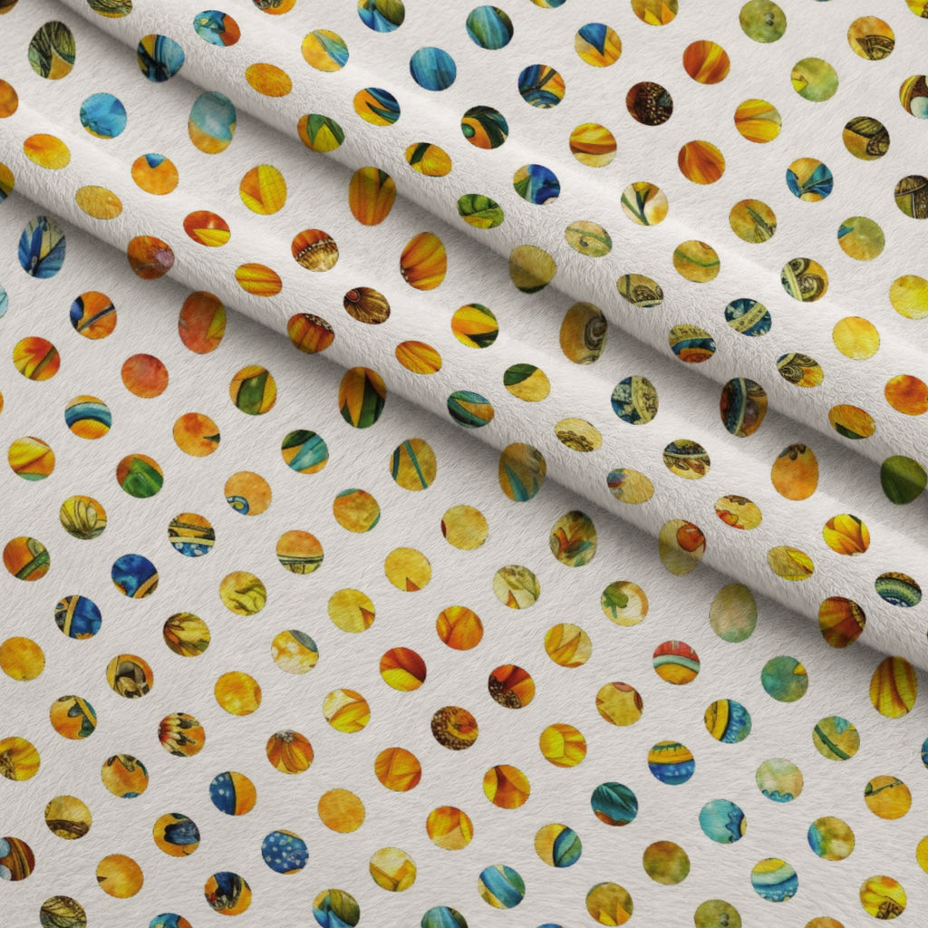 Golden Paisley Garden Pattern 14 Minky Fabric — plush minky folded close-up preview (mv-minky-v1:lying)