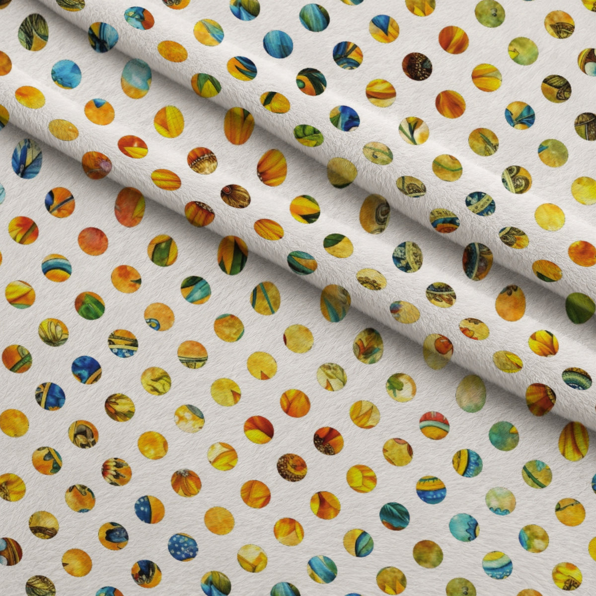 Golden Paisley Garden Pattern 14 Minky Fabric — plush minky folded close-up preview (mv-minky-v1:lying)