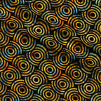 Golden Paisley Garden Pattern 26 Minky Fabric — plush minky folded close-up preview (mv-minky-v1:lying)