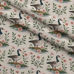 Gosling Garden Pattern 11 Minky Fabric — plush minky folded close-up preview (mv-minky-v1:lying)