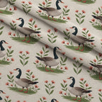 Gosling Garden Pattern 12 Minky Fabric — plush minky folded close-up preview (mv-minky-v1:lying)