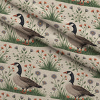 Gosling Garden Pattern 2 Minky Fabric — plush minky folded close-up preview (mv-minky-v1:lying)
